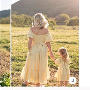 Light yellow Morning Lavender Dress size S (mommy and me)